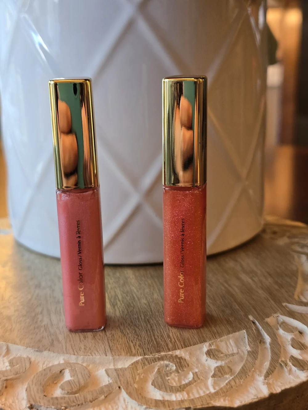 Estee Lauder Lipstick - 09 Rock Candy Shimmer & 48 Blazing Coral Sparkle